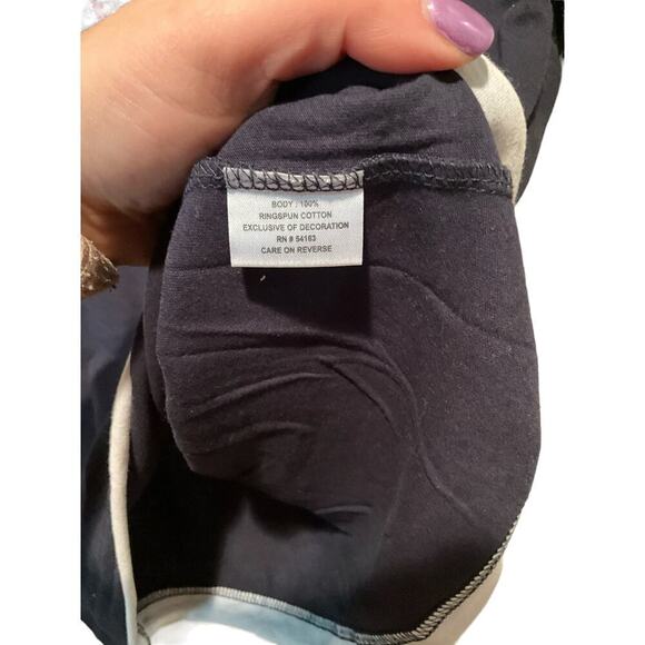 New York Yankees MLB Baseball T-Shirt Women's Large Gray Glitter Logo Pullover - Picture 3 of 6